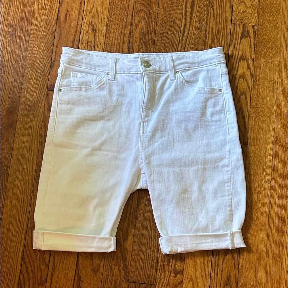 Topshop White Jean Shorts for Men